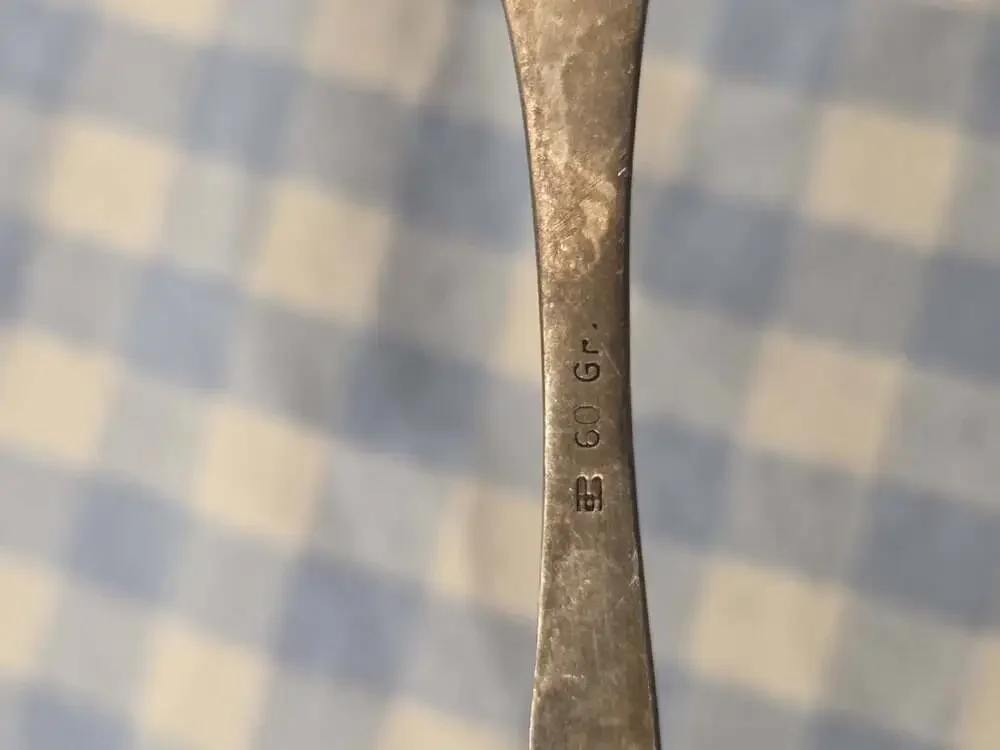 Vintage Silver Plated Ornate Scroll Spoon Tableware Flatware 60 Gr Hallmark